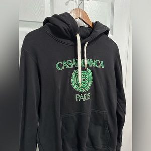 CASABLANCA Laurel Logo Embroidered Hoodie Sweatshirt